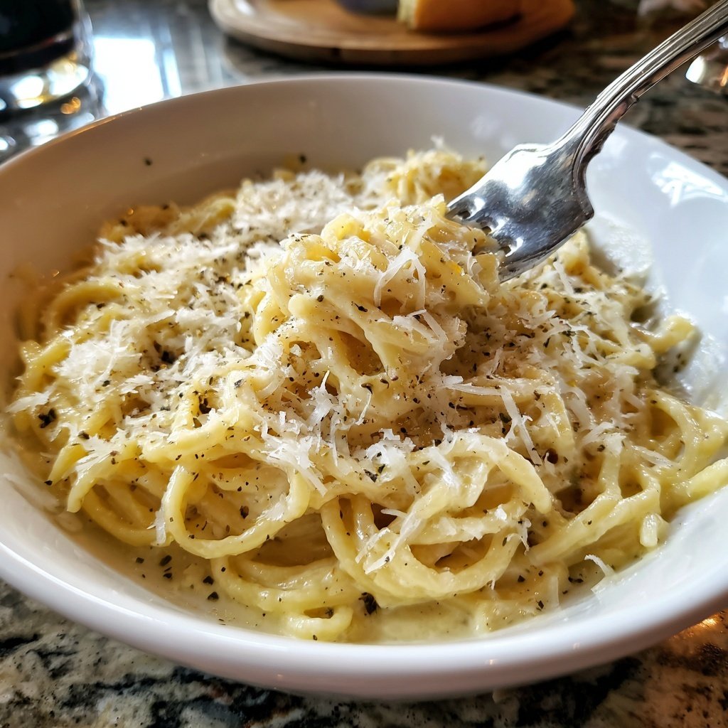 Champagne Cream Pasta with Parmesan