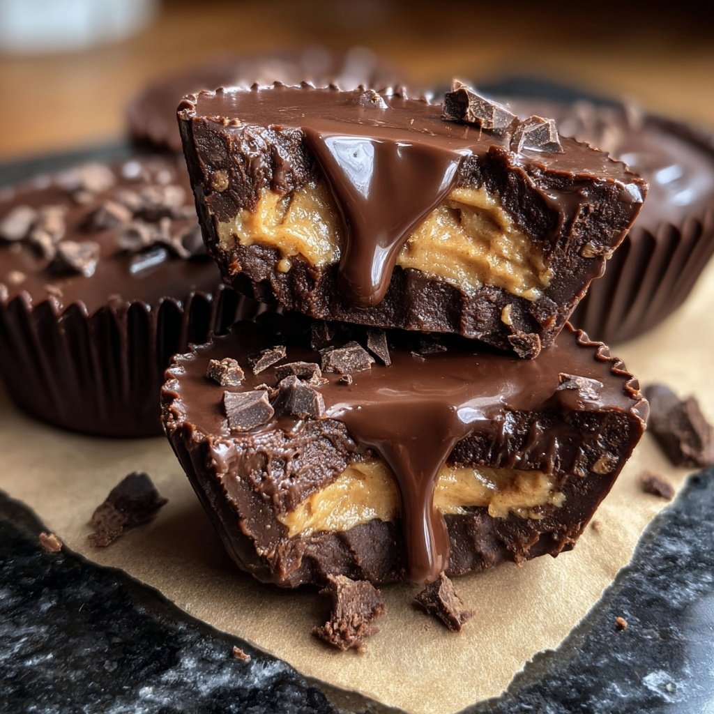 Homemade Reese’s Cups with Almond Butter