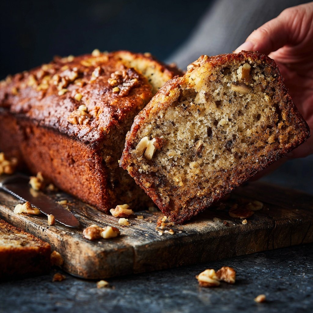 Classic Banana Bread With Walnuts
