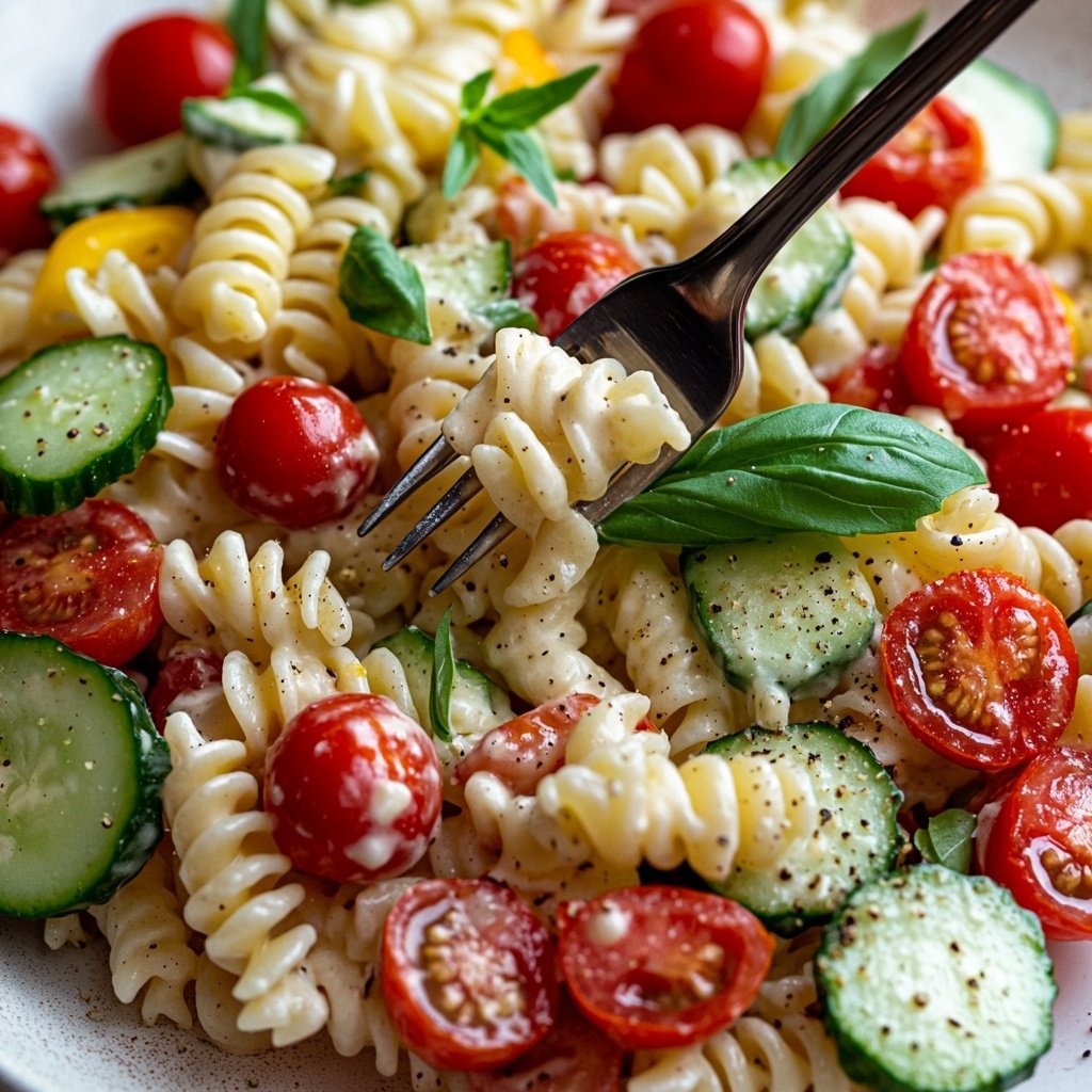 Quick Pasta Salad Lunch for Work
