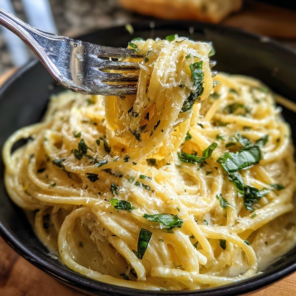 Romantic Lemon Cream Pasta