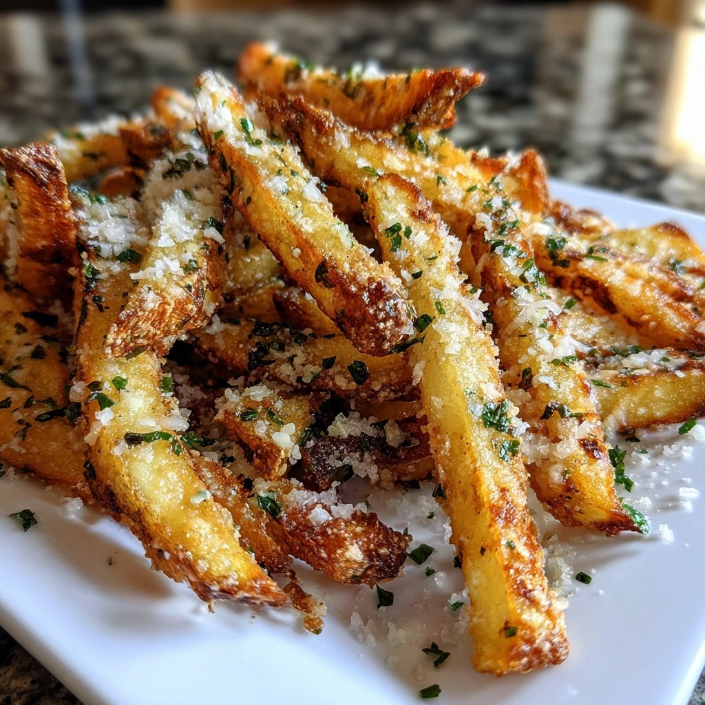 Super Bowl Appetizer Garlic Parmesan Fries
