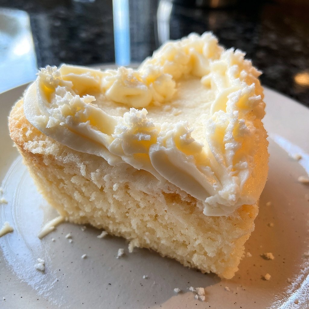 Mini Heart Cake with Vanilla Buttercream