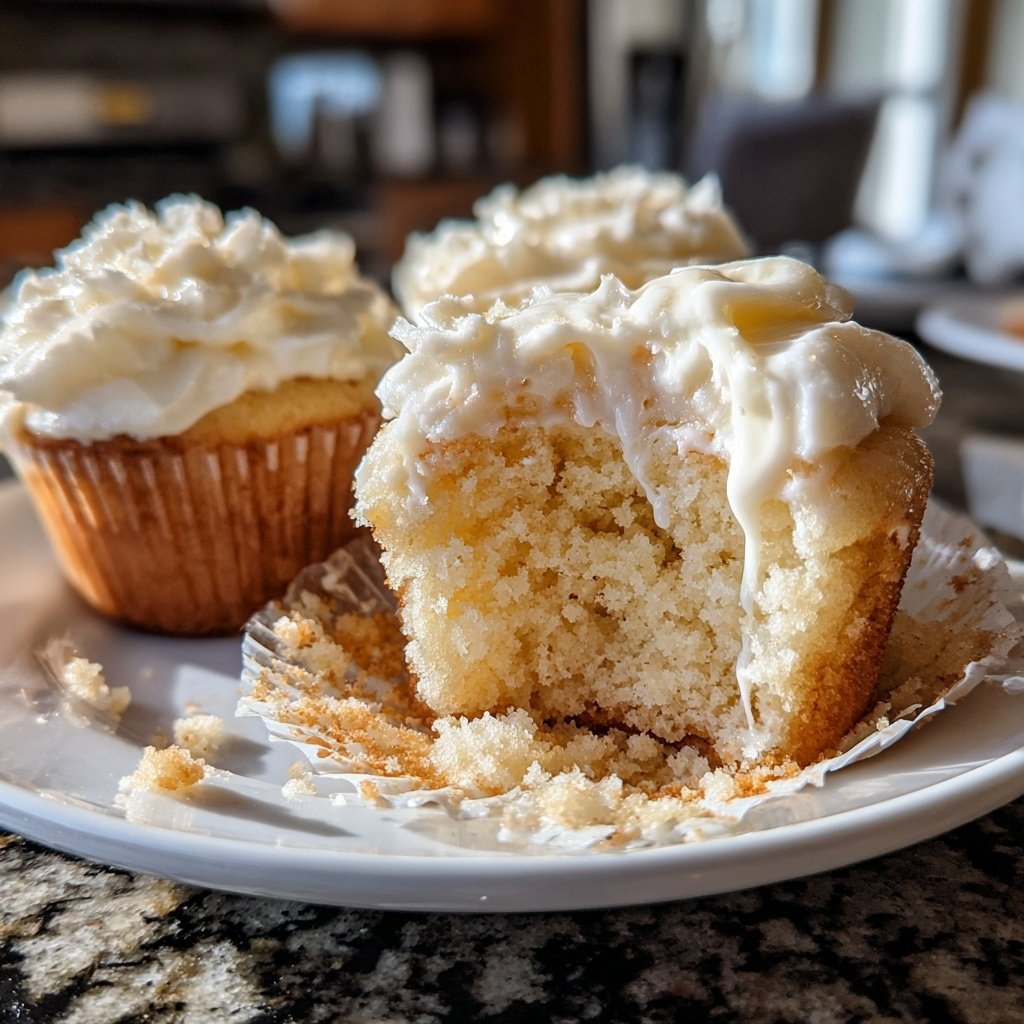 Vanilla Cream Filled Cupcakes