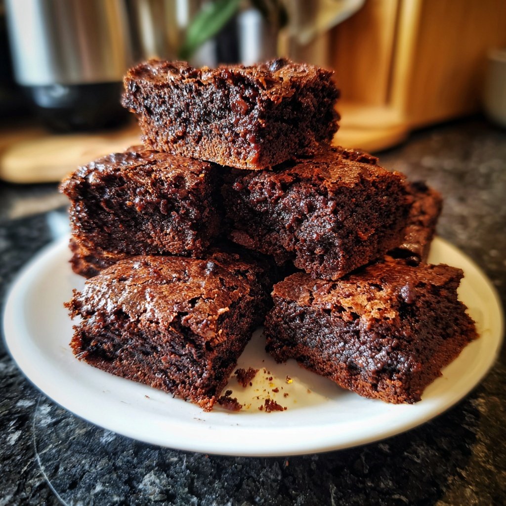 Cottage Cheese Brownies with Banana Mash