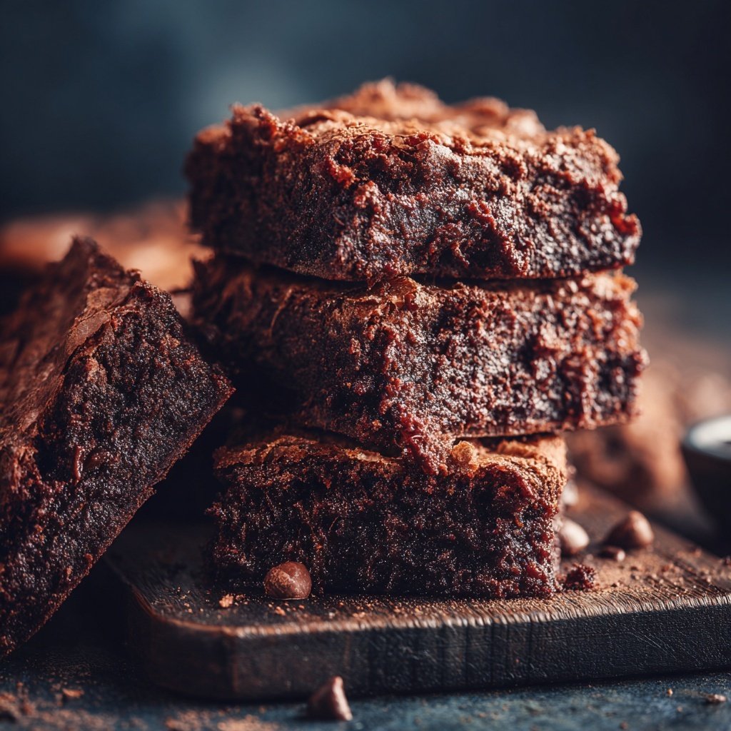 Cottage Cheese Brownies with Dark Cocoa Powder