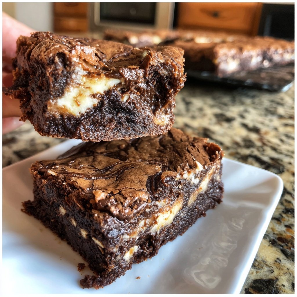 Cottage Cheese Brownies with Hazelnut Spread