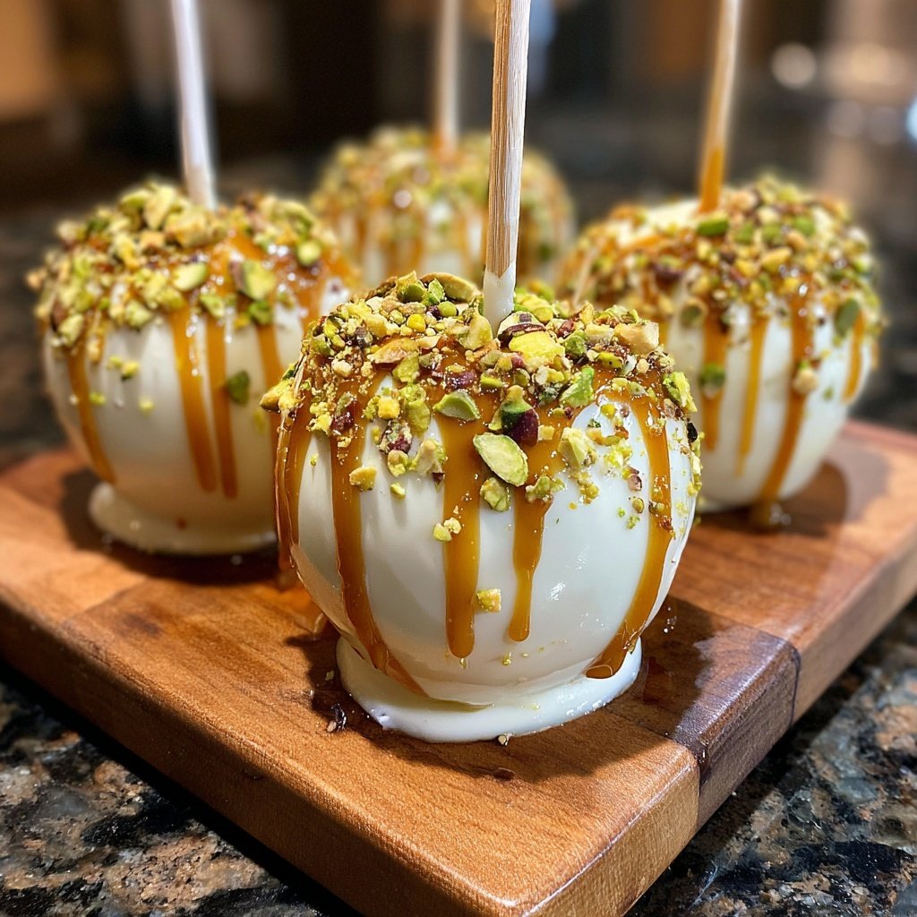 White Chocolate Candy Apples