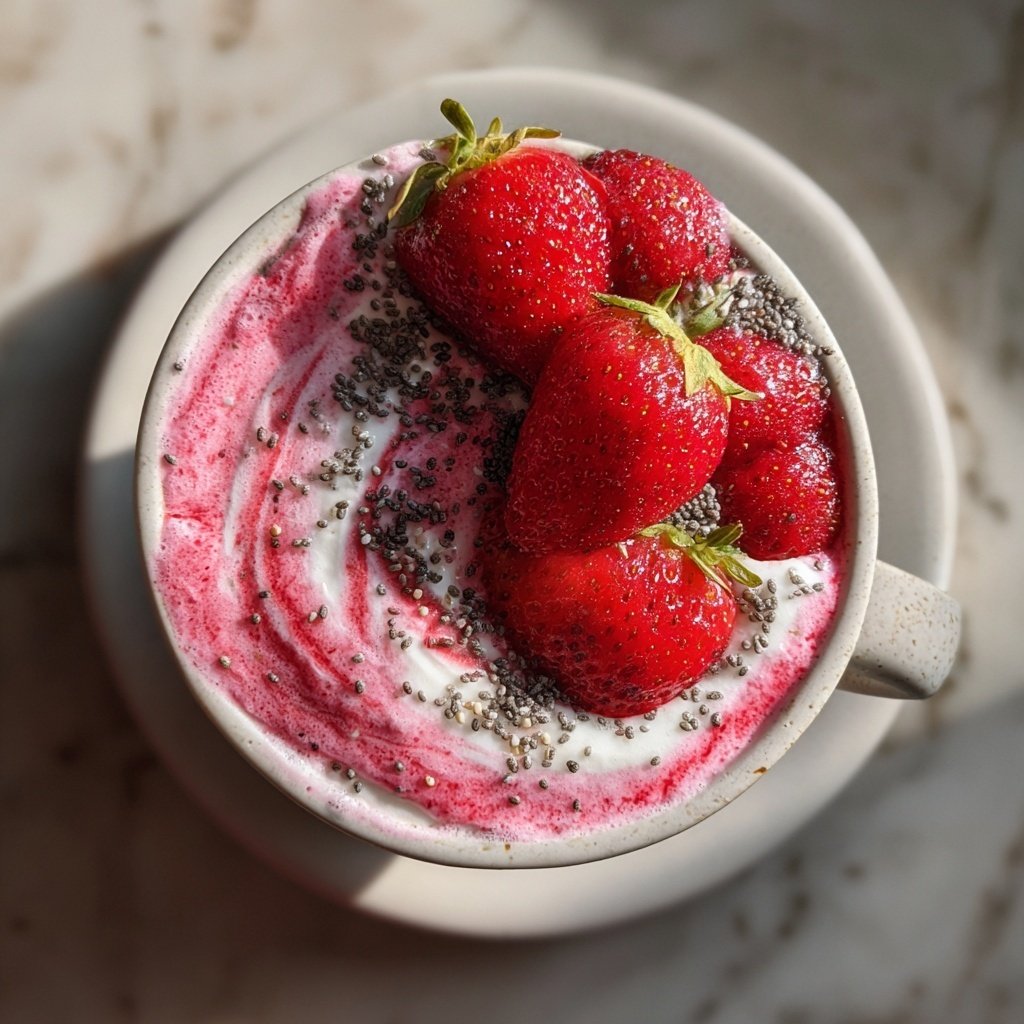 Strawberry Chia Yogurt Snack Swirl