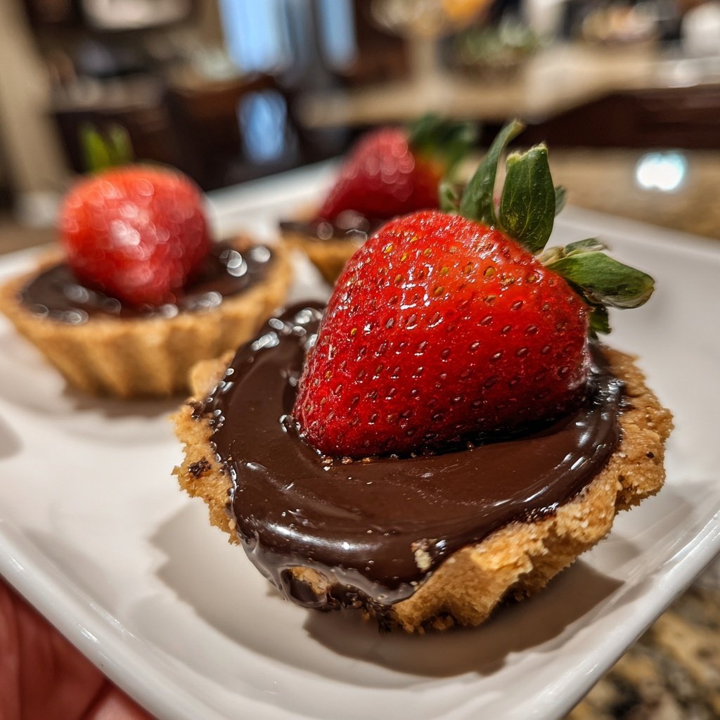 Chocolate Strawberry Tartlets