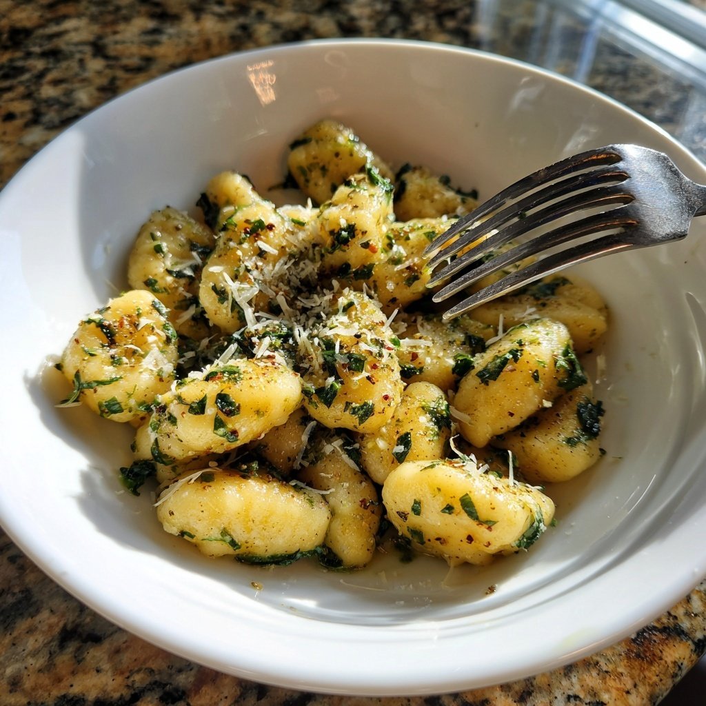 Romantic Spinach and Parmesan Gnocchi