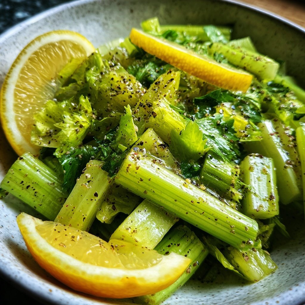 Celery Salad With Lemon Dressing