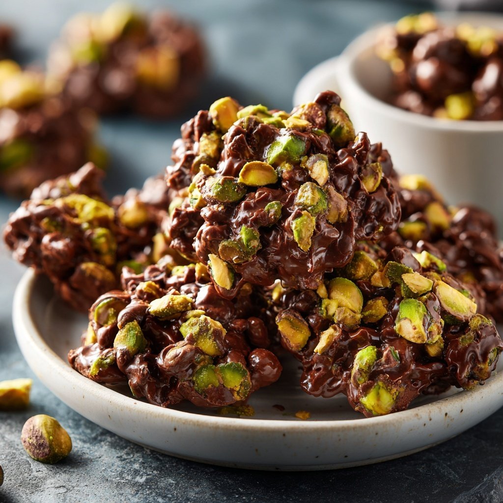 Chocolate Pistachio Snack Clusters