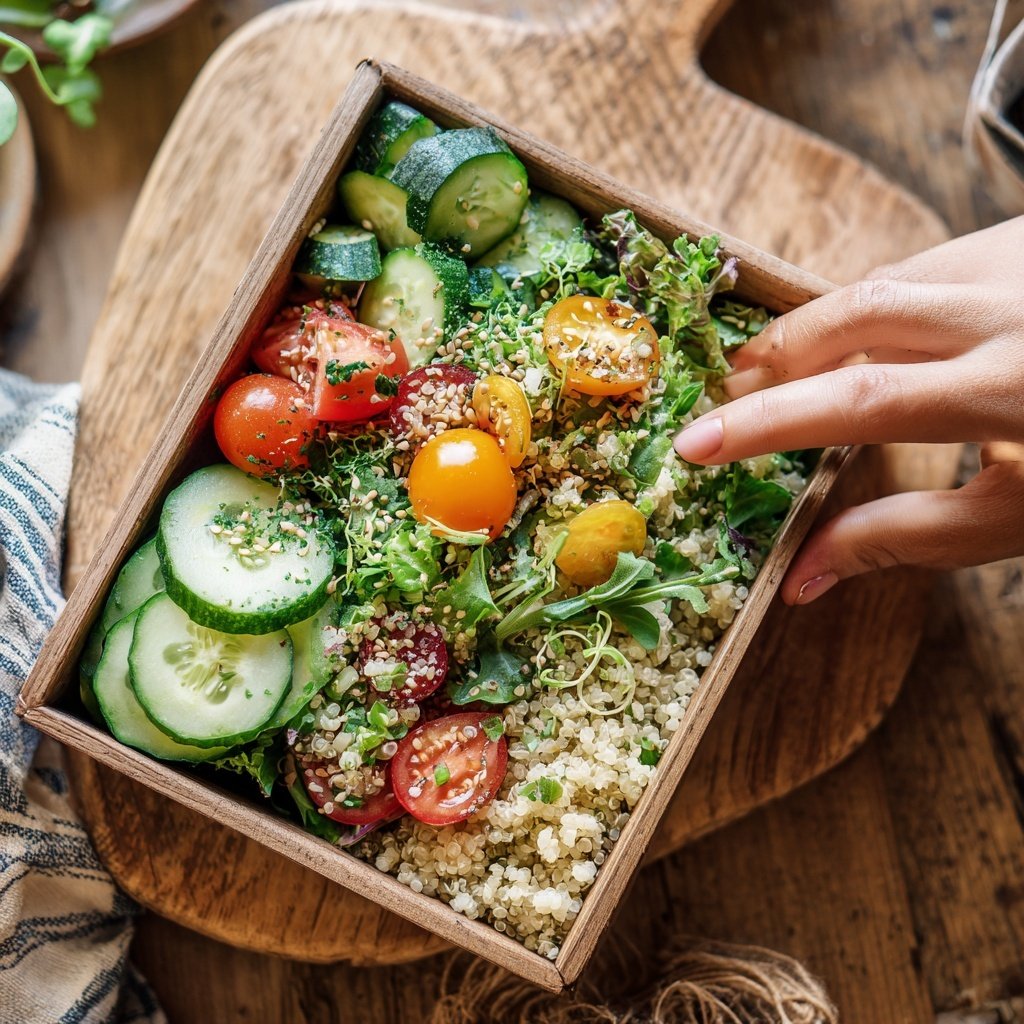 Healthy Lunch Veggie Bento Box