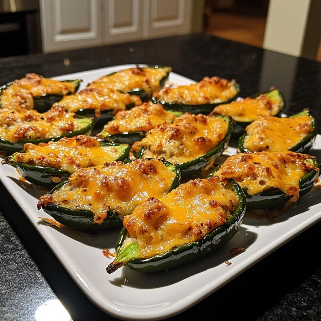 Jalapeno Poppers with Cheddar and Garlic