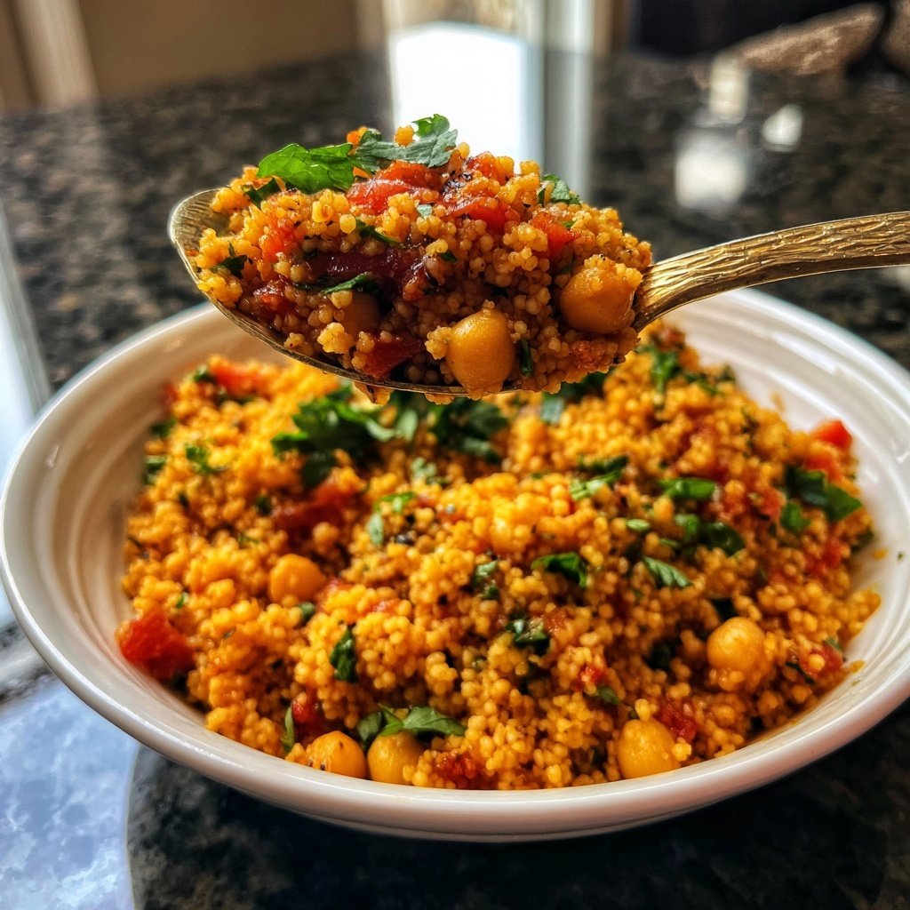 Spiced Chickpea Tomato Couscous