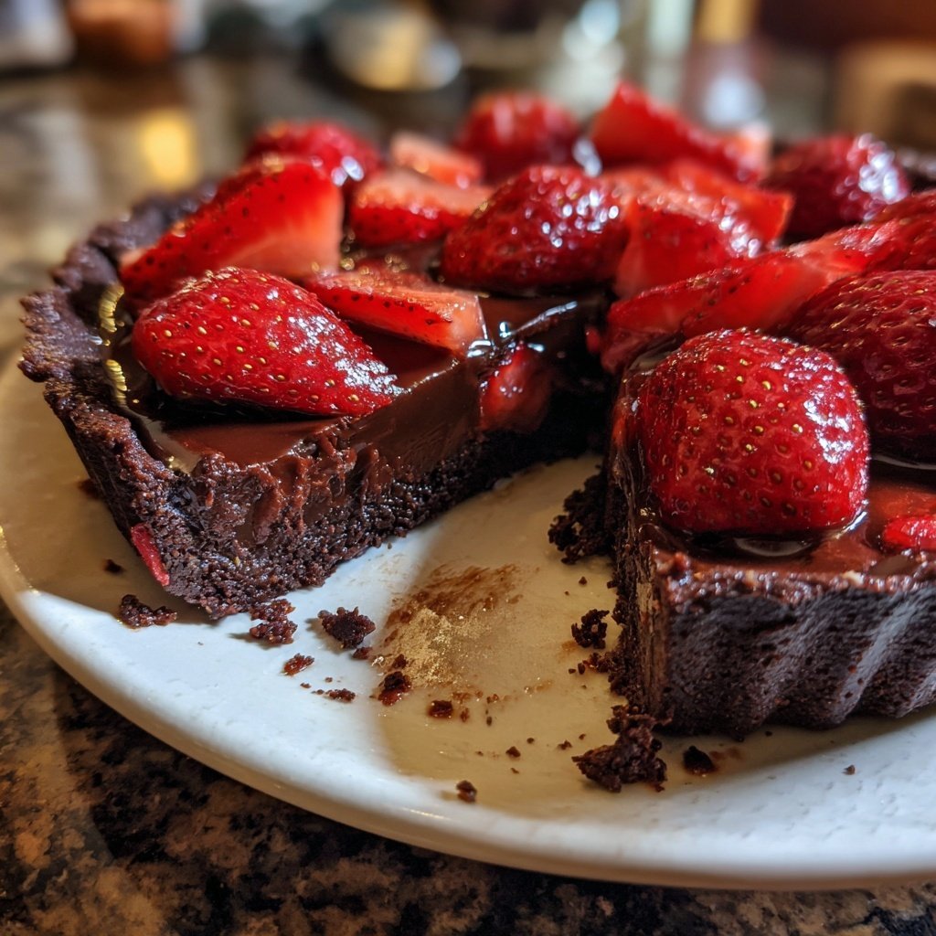 Chocolate Strawberry Tart