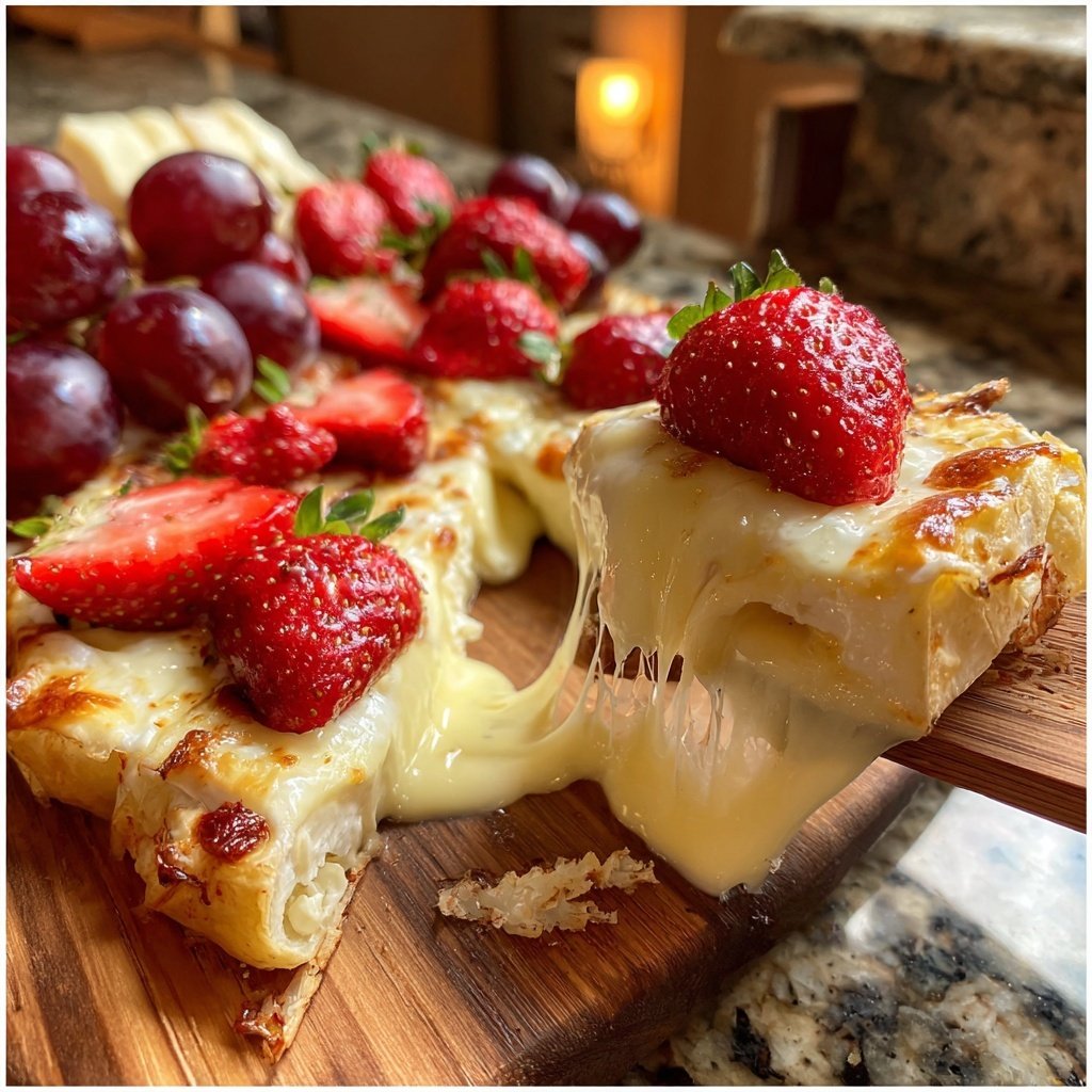 Valentine Cheese Board with Fruit