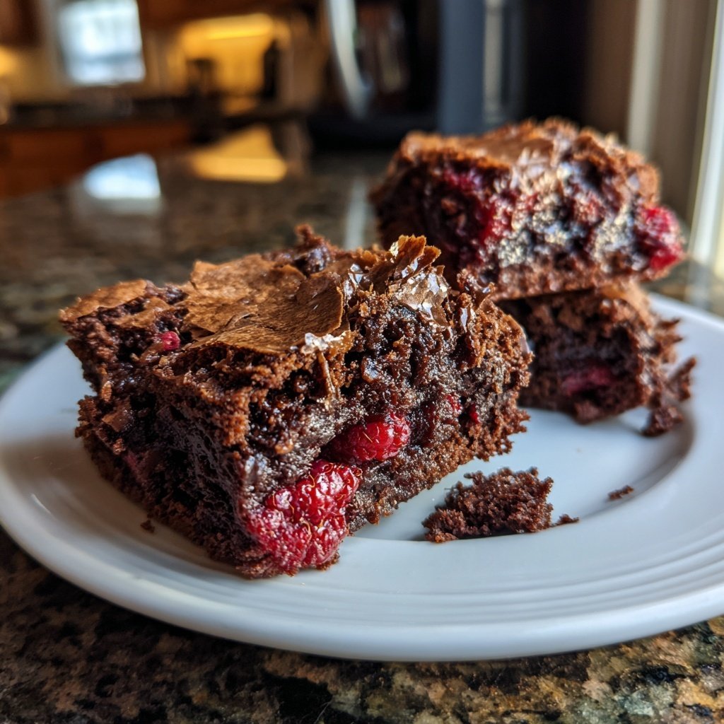 Chocolate Raspberry Brownies