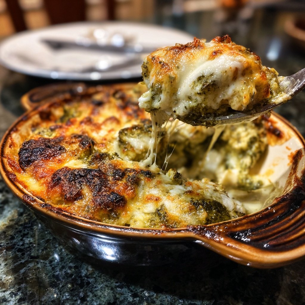 Creamy Pesto Chicken Bake