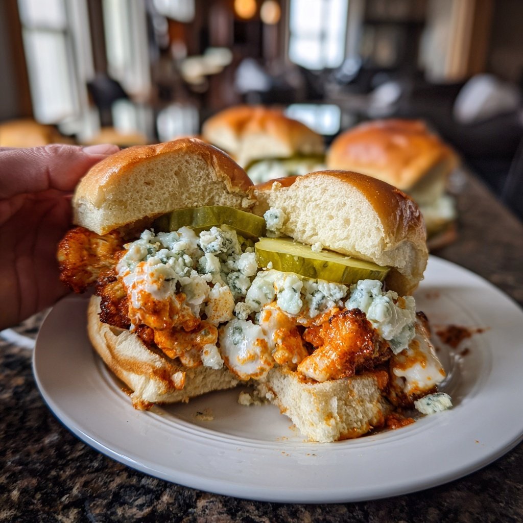 Sliders with Buffalo Cauliflower